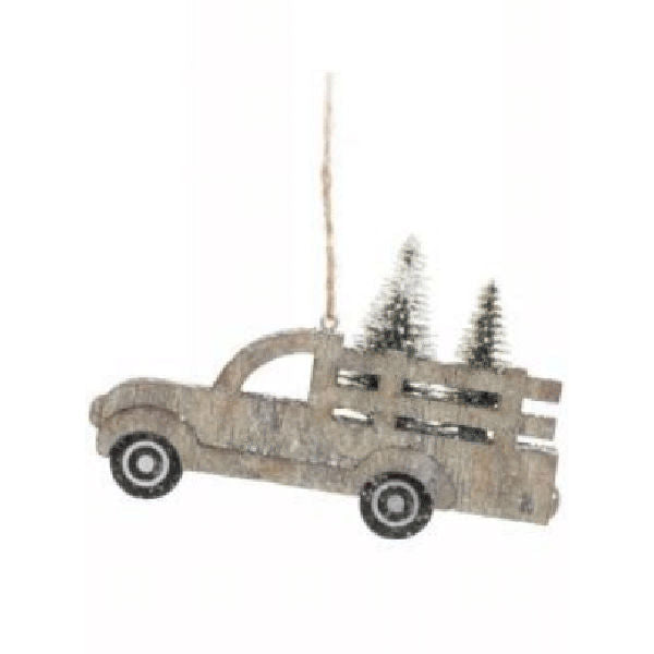 Truck Ornament w/Christmas Tree Truck Ornament w/Christmas Tree