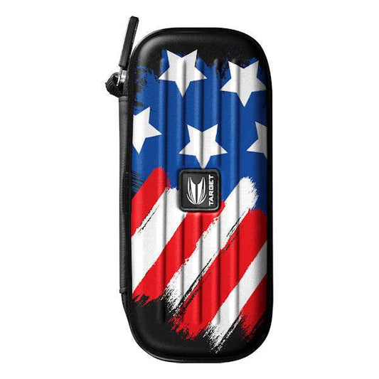 Takoma USA Wallet with strong EVA material, USA flag design, and velvet interior for dart protection