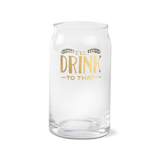 I'll drink to that ale glass