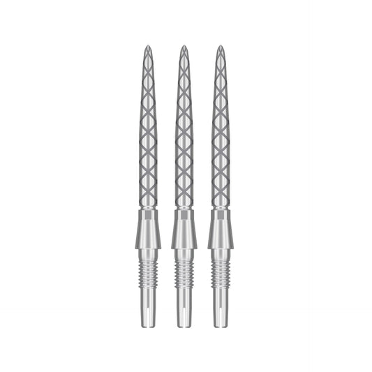 Swiss Storm Diamond Pro Points showing silver diamond-milled points