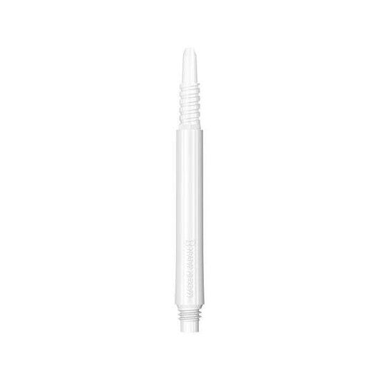 White 8 Flight Fixed Shaft with patented screw tight mechanism for secure flight attachment