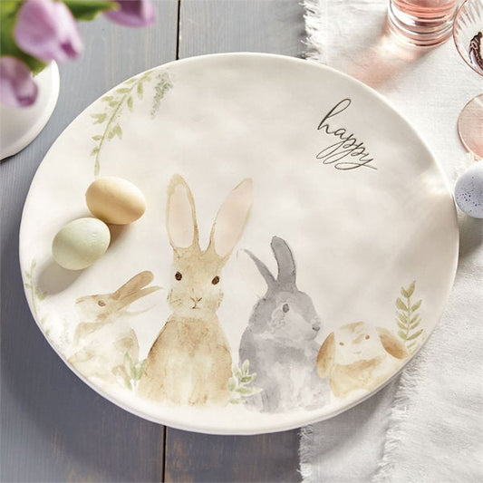 Watercolour Bunny Platter