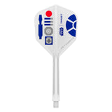 Dart flight with Star Wars design featuring Target logo on a white background Dart flight with Star Wars design featuring Target logo on a white background