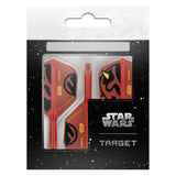 Star Wars Target darts packaging with red and black design on a white background Star Wars Target darts packaging with red and black design on a white background