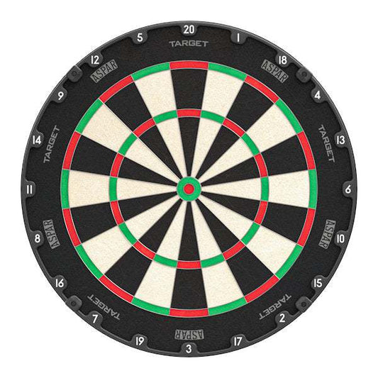 Target Aspar Dartboard with vibrant colors, modern design, and enhanced wire system for professional play