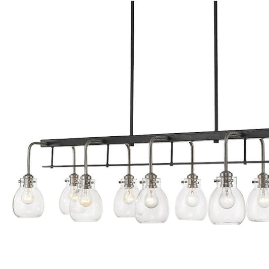 Melange Matte Black 3 Shade Light close up