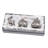 Pewter pumpkin carriage set for baby's first curl and first tooth keepsake gift Pewter pumpkin carriage set for baby's first curl and first tooth keepsake gift