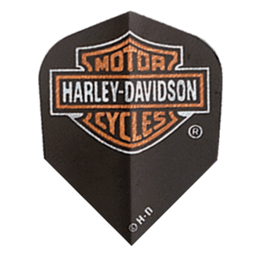 Harley Davidson Flight with high definition logo for darts, pack of 3.