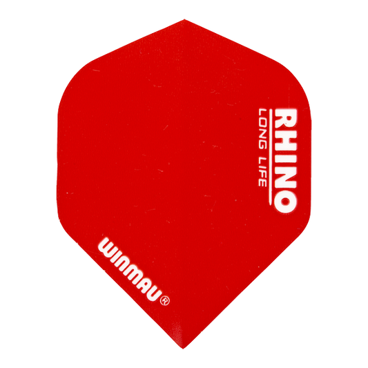 Red Rhino Flights dart flight by Winmau, extra thick and durable, 100 micron thickness, long life design