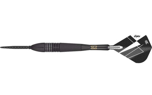 Power 9Five G8 tungsten dart with black matte finish and CNC milling design