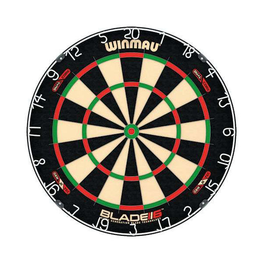 Winmau Blade 6 Dual Core professional dartboard with patented Dual Core and Density Control wire technology