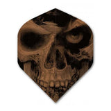 Alchemy Flights poly dart flight with dark skull design, 100 microns thick, extra tough and durable Alchemy Flights poly dart flight with dark skull design, 100 microns thick, extra tough and durable