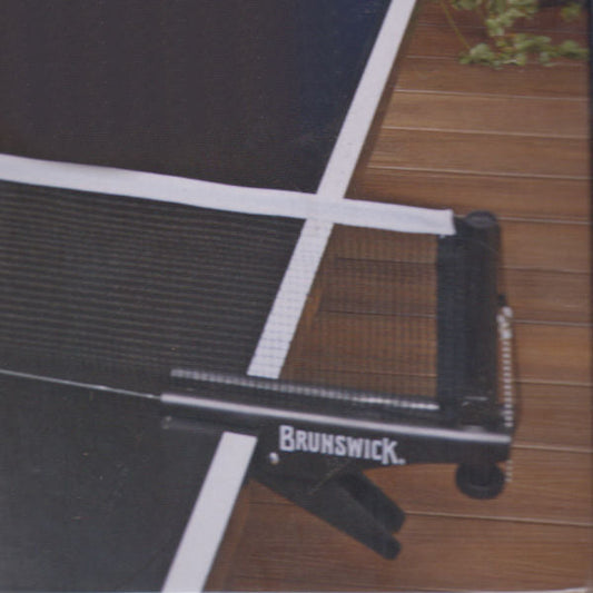 Net & Post Set - Brunswick Premium on display of a table tennis