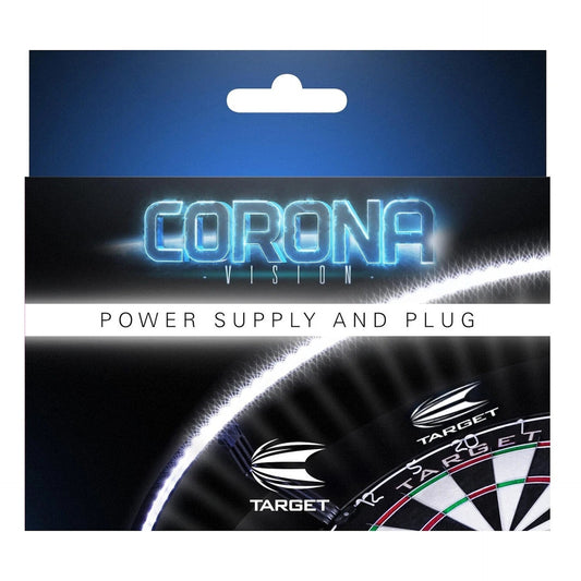 Corona power supply and plug packaging with Target branding