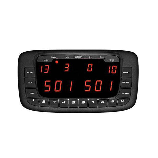 Chalkie+ Electronic dart scorer with digital display for 101-1001 games and solo practice mode