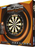 Winmau Champions Choice Dual Core Dartboard with thinner wires and enhanced scoring area in packaging Winmau Champions Choice Dual Core Dartboard with thinner wires and enhanced scoring area in packaging