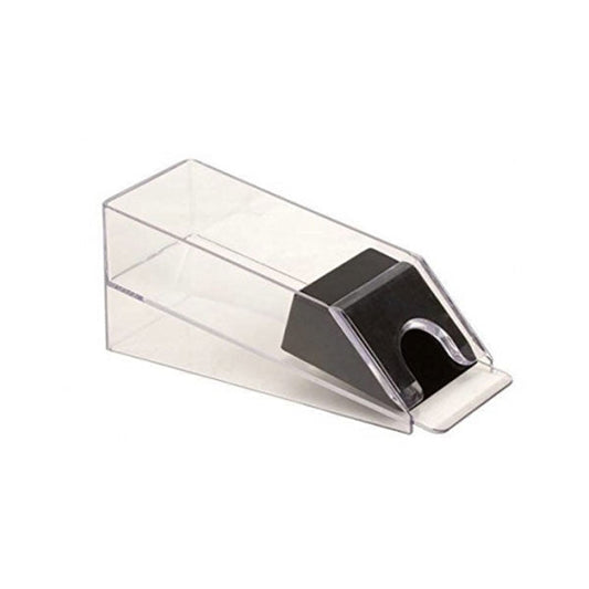 Clear acrylic dealer card shoe weighted feeder for up to 4 decks of cards