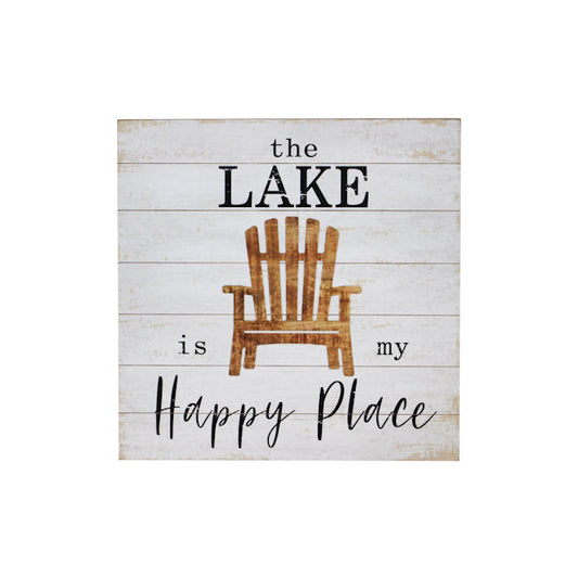 Lake is my Happy Place sign