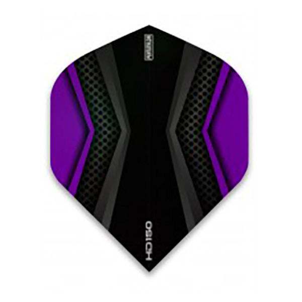 Pentathlon HD150 Flights heavy duty purple and black dart flights with 150 micron material pack of 3 Pentathlon HD150 Flights heavy duty purple and black dart flights with 150 micron material pack of 3