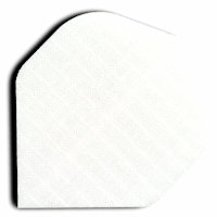 White nylon long life dart flight with aerodynamic design, pack of 3 flights White nylon long life dart flight with aerodynamic design, pack of 3 flights