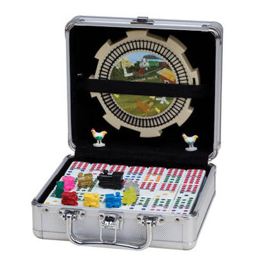 Mexican Train Double 12 w/Tin Case - Dots