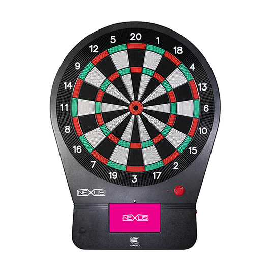 Nexus Electronic Dartboard with interactive touchscreen, durable segments, and noise-reducing Gel Membrane for home use