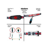 Slackers Ninjaline 36' Intro Kit outdoor hanging obstacle course with adjustable obstacles and carrying bag Slackers Ninjaline 36' Intro Kit outdoor hanging obstacle course with adjustable obstacles and carrying bag