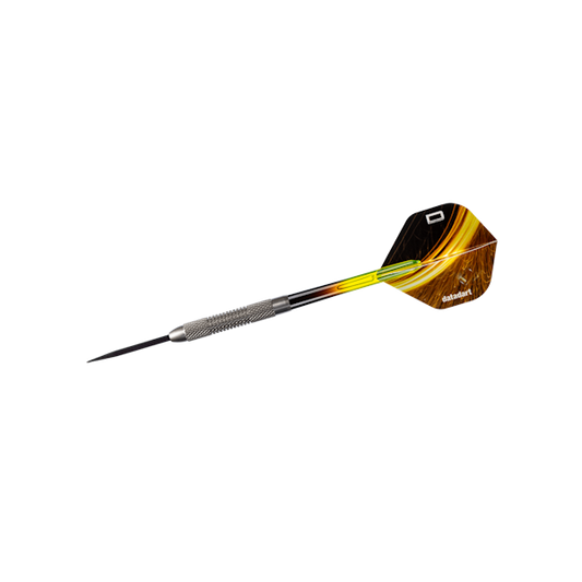 Datadart Omega 80% Tungsten dart with 15ZRO shaft and traditional flight design