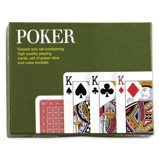 Traditional Poker Card Game Set packaging