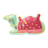 Exotic Camel porcelain trinket dish with gold electroplate and colorful saddle design Exotic Camel porcelain trinket dish with gold electroplate and colorful saddle design