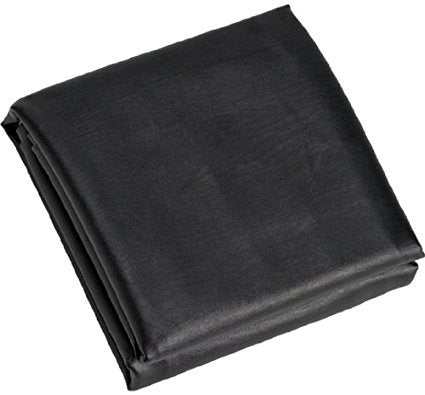 Black heavy-duty premium table cover for pool table protection with tailored 7-inch overhang