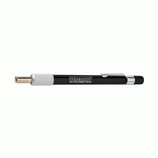 Diamond Pro Point retractable dart point sharpener with diamond grit surface and pocket clip