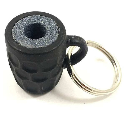 Beer mug shaped steel tip dart sharpener keychain for sharpening darts