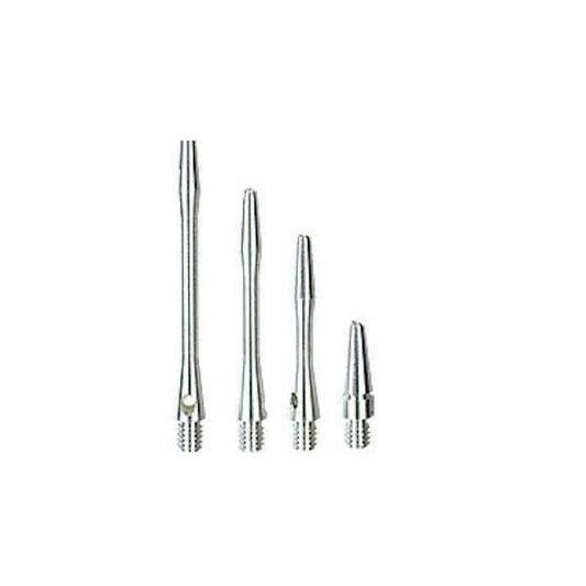 Datashaft Shafts silver alloy dart shafts with 2BA thread and cross-hole locking device in natural aluminum