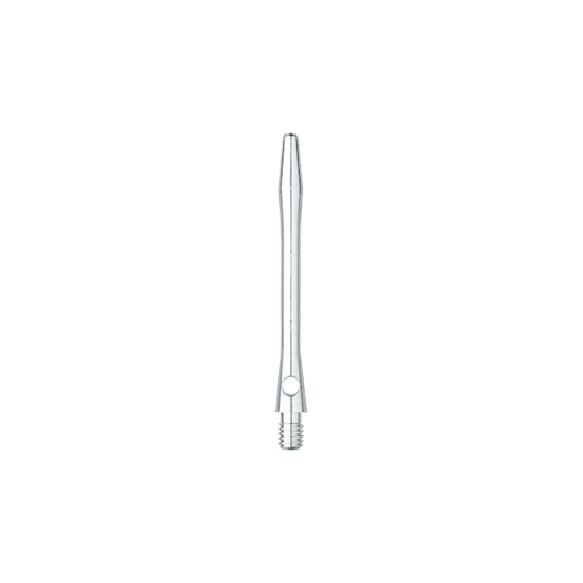 Datashaft Shafts silver alloy dart shaft with 2BA thread and cross-hole locking device in natural aluminum