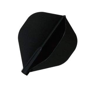 Black Fit Flight standard dart flight with durable molded design and 42.6mm length