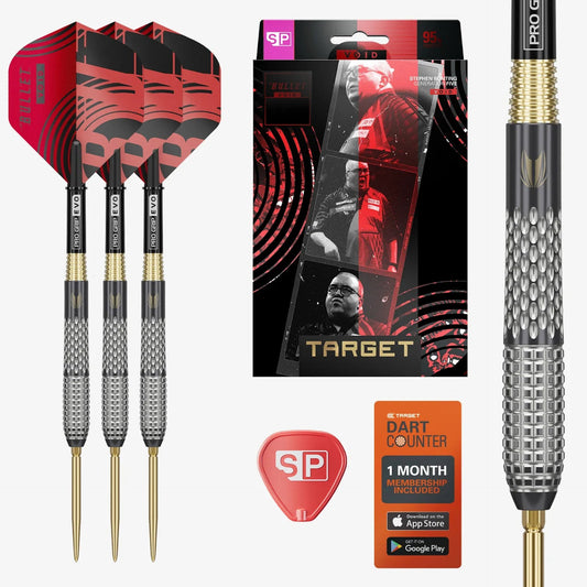 Stephen Bunting G5 Void SP 95% Tungsten what's in the box on white background.