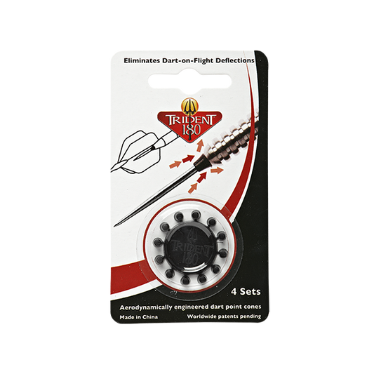 Trident 180 dart point cones reducing deflections and bounce outs, 4 sets packaging