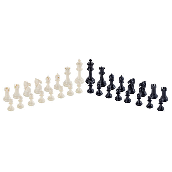 WE Games French Staunton Chess & Checkers Set - Weighted Pieces, Black –  American Chess Equipment