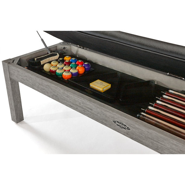 Pool table storage bench outlet