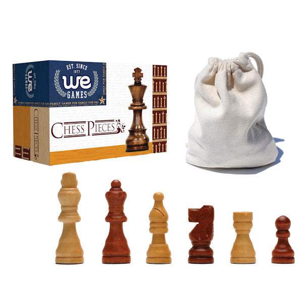 Chessmen - Classic Staunton 32 Pieces - Non-weighted