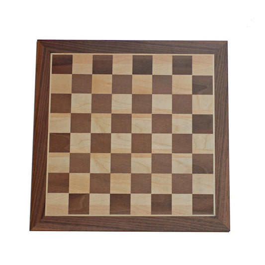 Classic Walnut Chess Board – 14.75 in. by WE