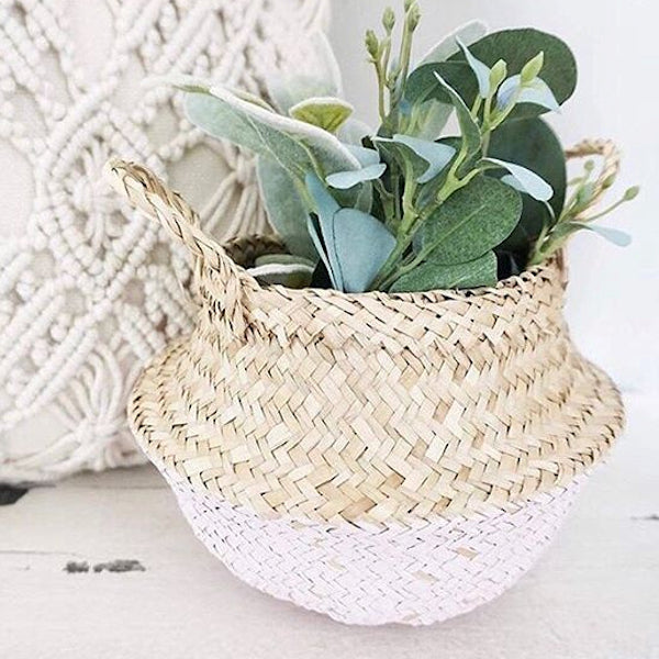 indaba 1-6626 Baby Belly Basket, White