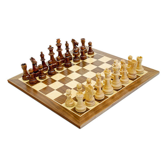 15" Staunton Wood Chess Set 