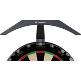 Target Arc Dartboard Lighting System with LED light and mounting arm for clear dartboard illumination