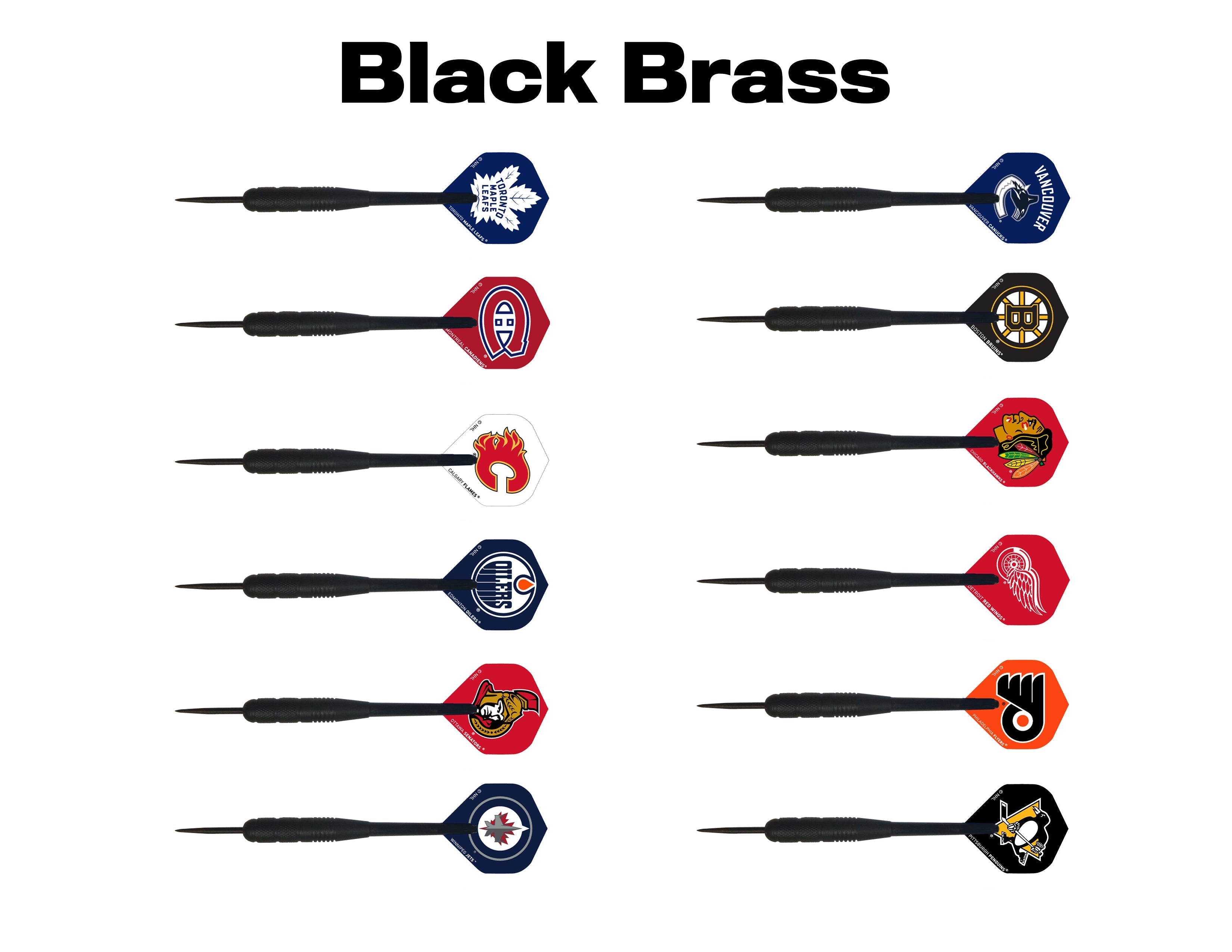 NHL® Black Brass Darts