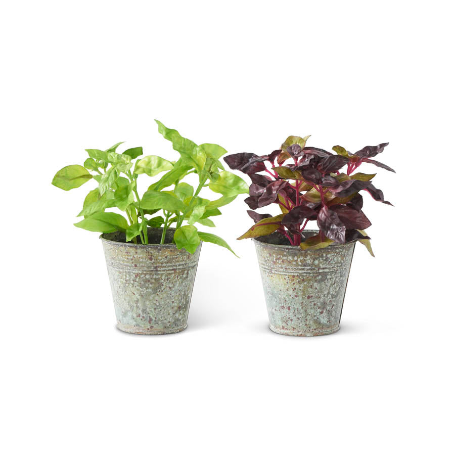 Faux Potted Herbs