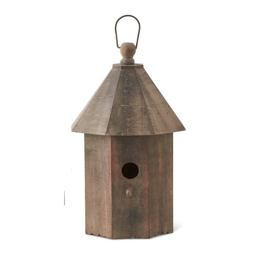Hanging Wood Bird house 14515A Large 
