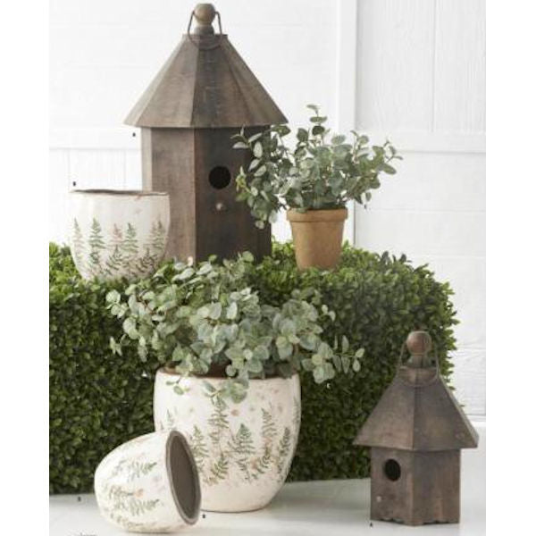 Hanging Wood Bird house 14515A room  Setting