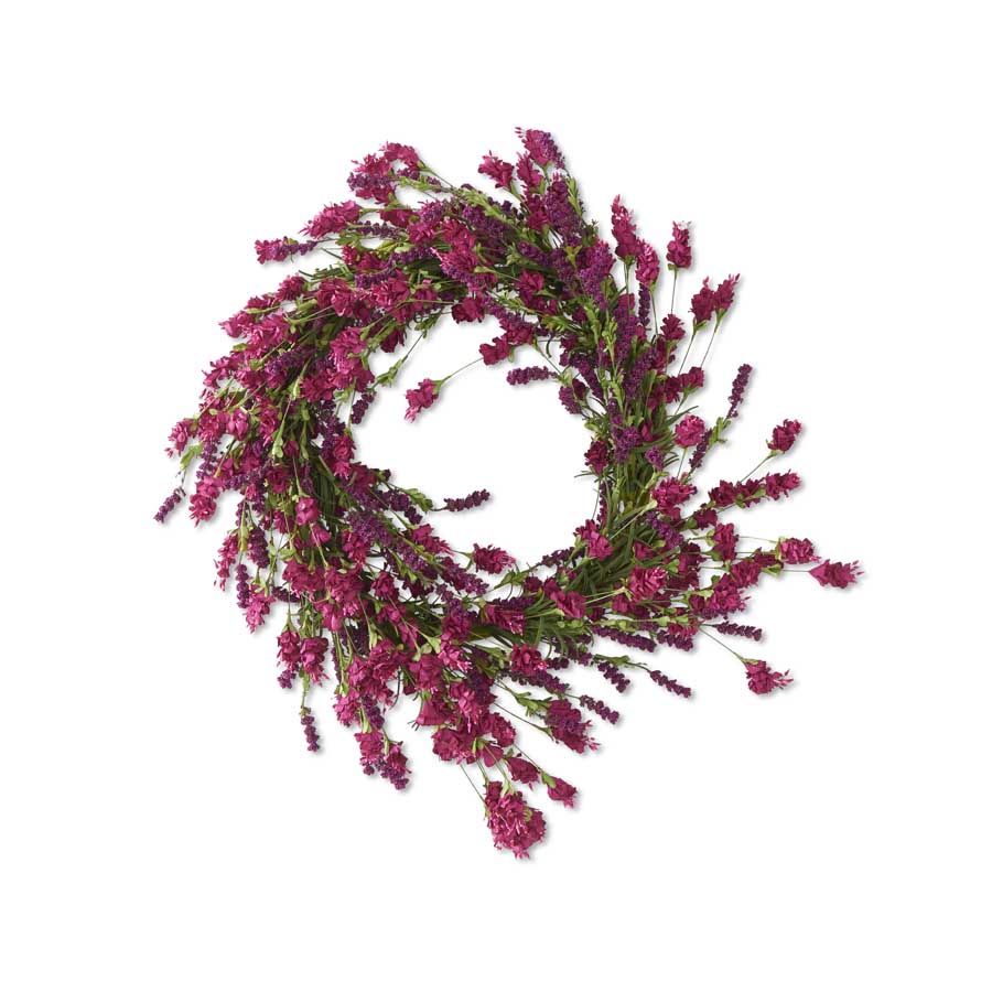 Hops & Berry Wreath Fuschia  room setting